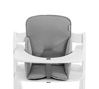 hauck Alpha Cosy, Gris - Reductor Acolchado para Tronas de Madera - Compatible con Alpha+, Beta+ y Arketa - Cojín con Respaldo Alto y Laterales Reforzados para Bebés de 6 a 36 Meses
