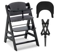 hauck Alpha Plus Set de Tronas de Bebé Evolutiva con Bandeja y Cojín de 2 Piezas | Trona de Madera Regulable | Silla Alta para Niños desde 6 Meses con Accesorios