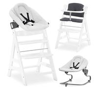 hauck Alpha Plus Set Trona Bebé con Bouncer Premium - Blanco