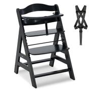 hauck Alpha Plus Trona Evolutiva Madera de Haya FSC®, Negro