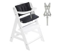 hauck Alpha Plus Tronas de Madera Evolutivas - Silla Infantil Comedor para Bebés con Arnés y Cojín Incluidos - desde aprox 6 Meses hasta 90 kg