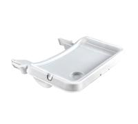hauck Alpha Tray Bandeja Trona para Alpha Plus y Beta Plus | Accesorio para Tronas de Bebé Evolutivas de Madera para Niños de 6-24 Meses | Tablero Regulable y Extraible para Comer y Jugar - Blanco