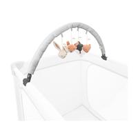 hauck Arco Actividades Bebe con Sonajeros Desmontables para Cunas de Viaje, Movil Cuna Bebe Apto desde el Nacimiento, Juguete Sensorial Ajustable, Plegable - Forest