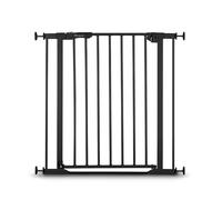 hauck Barrera Seguridad Niños Escalera Clear Step Autoclose 2 - Puerta para Niños sin Taladrar - Cierre Automático - Umbral Ultraplano - Vallas para Perros 75-80 cm - Metal Negro