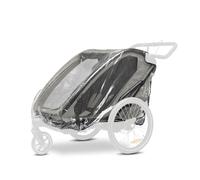 hauck Bike N Walk Duo Funda Lluvia Remolque Bicicleta - Cubierta Impermeable con Ventilación - Reflectores- Fácil de Poner y Quitar - Transparente y Plegable