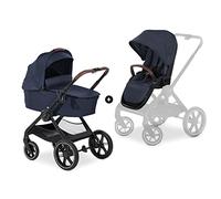 hauck Cochecito 2 en 1 Walk N Care Set - Cochecito combinado con bañera y botones de memoria, asiento reversible y regulable en altura, mango telescópico, soporta hasta 25 kg, plegable, azul oscuro