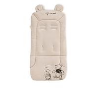 hauck Colchoneta para Silla de Paseo Universal - Funda Carrito Bebe y Remolques de Bicicleta para Niños, Algodón, Transpirable, Suave, Fácil de Fijar, Verano e Invierno - Winnie the Pooh Beige