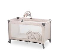 hauck Dream N Play Go Cuna de Viaje Bebe con Ruedas y Arco, Cuna Parque Bebe Plegable, Parque Cuna Disney Winnie the Pooh, Portátil, Compacta - Rainbow Beige