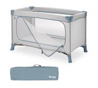 hauck Dream N Play Plus Cuna de Viaje Bebe, Parque Infantil Bebe desde el Nacimiento, Cuna Bebe Viaje con Bolsa de Transporte, Parque Bebe Plegable, Compacta - Dusty Blue