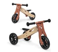Hauck First Ride Eco 2 en 1 Triciclo y Bicicleta sin Pedales 2 en 1 - Bici de Madera con Ruedas de 7,5 Pulgadas para Niños Pequeños Desde 1 año hasta 20 kg - con Sillín Ajustable y Asa - Fox