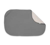 hauck Funda Cambiador Bebe - Topper Cambiador de Fibras Muselina y Rizo Transpirables, Lavable a 60° C, Empapadores Compatible con Change N Clean Baby, Toalla Unisex 69x44 cm - Gris