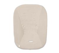 hauck Funda Protectora para Hamaca Bebé Highchair Bouncer No Compatible con Otros Modelos - Fundas Hamaca Algodón con Banda Elástica y Ranuras para Arnés de 5 Puntos, Lavable a Máquina - Beige
