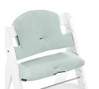 hauck Highchair Pad Select Funda Trona Algodón - Cojín para Trona de Madera Evolutiva Alpha Plus Beta Plus y Arketa - Cojin 2 Piezas Antideslizante para Sillas Evolutivas - Menta