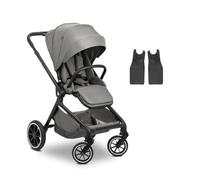 hauck Move N Care Carrito Bebé Multifunción desde el Nacimiento hasta 22 kg | Silla de Paseo Ligera Reversible y Reclinable - Capota XL UPF 50+ - Suspensión y Ruedas de Goma - Adaptadores - Gris