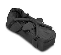 hauck Nido para Bebé 2 en 1 y Saco para Silla de Paseo y Gemelar, Negro | Capazo semirrígido con asas, base extraíble convertible en saco para el cochecito, 75 x 35 x 20 cm, de 0 a 9 meses