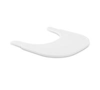 hauck Bandeja para Trona Bebe Evolutiva Alpha Plus o Beta Plus, Bandeja Trona hauck de Plastico Reciclado GRS, un Clic sin Herramientas, - Blanco