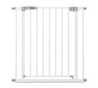 hauck Open N Stop KD Barrera Seguridad Niños Escalera - Vallas para Perros sin Agujeros - Valla Seguridad Infantil 75 - 80 cm Extensible - Metal Blanco