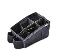 hauck Organize Me Organizador Coche Niños, Porta Vasos Coche Bebé Plegable, Organizador Multifuncional Coche con Asas, 35 x 24 x 21 cm, Gris