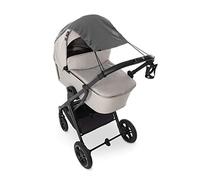 hauck Parasol Cochecito Bebe Universal, Toldo Carrito Bebe con Protección UV 50+, Proteccion Solar Bebe para Capazos y Sillas de Paseo, 64 x 32, 46 cm, Gris