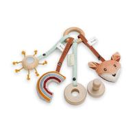 hauck Play Catching S Juguete Mordedor Sonajero - Juguetes Bebe Compatibles con Play Tray para Tronas Evolutivas Alpha Plus Beta Plus o Arketa - Juego Sensorial para Estimulación Motórica - Zorro