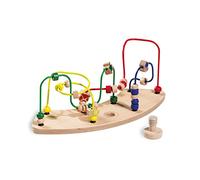 hauck Play Moving Laberinto Abalorios Bebe - Juguetes de Madera - Juguetes Motricidad para Bandeja de Actividades Alpha Plus y Beta Plus - Animales Acuáticos
