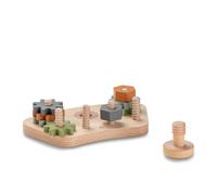 hauck Play Repairing S Herramientas Juguetes Madera - Juegos Motricidad Bebe Compatibles con Play Tray para Tronas Evolutivas Alpha Plus Beta Plus o Arketa - Juguete Niños - Tuercas