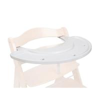 hauck Play Tray Bandeja de Juego Trona de Madera Alpha Plus y Beta Plus - Bandeja Actividades de Material Reciclado GRS - para Juguetes Madera Bebe - Juegos Motricidad - Fijación Sencilla - Blanco