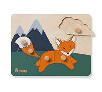 hauck Puzzle Bebe 1 Año, Certificado FSC®, Juguete Educativo Montessori, Puzzle Bebe Animales, Tangram Infantil, Fomenta Motricidad Fina y Coordinación Ojo-mano