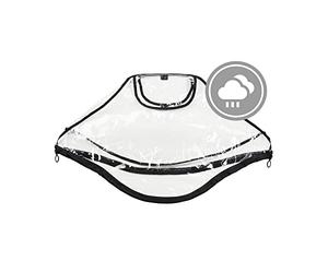 hauck Raincover Car Seat, Protector Lluvia Silla Coche Grupo 0, Burbuja Lluvia Portabebes, Compatible con Maxi Cosi, Ventilación, Ventana de Contacto, Ranura para Asa de Transporte, Transparente