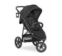 hauck Rapid 3R Carro 3 Ruedas Bebe - Silla de Paseo Ligera hasta 22 Kilos - Carrito Reclinable desde Nacimiento con Protección UV 50+ - Neumáticos de Goma - Compacto - Cesta Grande - Negro