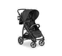 Hauck Rapid 4D - Silla de paseo, soporta 25 kg, Plegado fácil, Capota protección solar 50+, Ruedas de goma, Portavaso, Altura ajustable, Posición tumbada, Cesta de la compra grande, Negro (148952)
