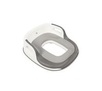 hauck Reductor WC Infantil, Asiento Inodoro Niños desde 18 Meses, Gris | Adaptador universal con sujeción por pinza a la tapa del inodoro, entrenador baño bebé fácil de limpiar y con asas