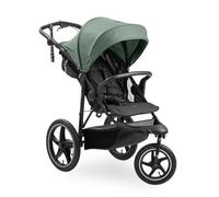 hauck Runner 3 Silla de Paseo Ligera hasta 22 kilos - Carrito Bebé de 3 Ruedas Reclinable - Carro para Niños con Neumáticos XL de Aire - Suspensión - Freno de Mano - Capota XL UPF 50+ - Jungle Green