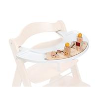 hauck Set Bandeja de Actividades y Juego de Clasificacion de Madera Certificada FSC® - para Tronas Alpha Plus y Beta Plus - Juguetes de Motricidad - Blanco Jirafa