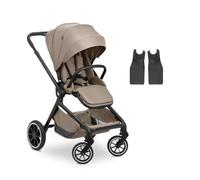 hauck Silla de Paseo con Adaptadores para Portabebés, Move N Care Mocha | Desde nacimiento hasta 22 kg / 4 años, asiento reversible y reclinable, capota XL UPF 50+, ruedas de goma, suspensión