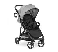 hauck Silla de Paseo Ligera Rapid 4R - Carrito Bebé desde Nacimiento hasta 22 kg - Reclinable y Plegado Compacto con Una Mano - Capota XL UPF 50+ - Cesta Grande - Gris