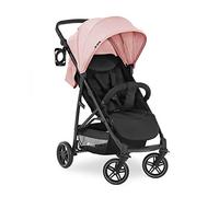 hauck Silla de Paseo Ligera Rapid 4R - Carrito Bebé desde Nacimiento hasta 22 kg - Reclinable y Plegado Compacto con Una Mano - Capota XL UPF 50+ - Cesta Grande - Rosa