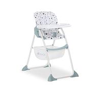 hauck Sit N Fold Silla Plegable Bebe desde 6 Meses hasta 15 kg, Silla Alta Niños, Trona de Bebe Plegable, Trona Ligera Reclinable con Arnés, Bandeja y Cesta - Space