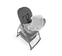 hauck Sit N Relax - Trona evolutiva 3 en 1, color gris oscuro, de 0 meses a 15 kg, con tumbona con arco de juegos y asiento con bandeja ajustable en altura, ruedas, plegable, cesta de almacenamiento