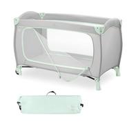 Hauck Sleep N Play Go Plus Cuna de Viaje Bebé con Apertura XL, Dusty Mint | Parque infantil desde el nacimiento, cuna bebe viaje con bolsa de transporte, parque bebe plegable con ruedas