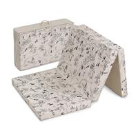 hauck Sleeper Colchón Plegable para Cunas de Viaje y Parques Infantiles | Colchoneta Bebé 120 x 60 cm - Compatible con Dream N Play Plus, Sleep N Play Go Plus y Play N Relax Center - Winnie Beige