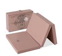 hauck Disney Colchón Cuna de Viaje Plegable, Colchon Cuna120x60 cm, Colchoneta Espuma 5 cm de Grosor, Suelos Parques Infantiles, Bolsa Incluida, Minnie Rosé