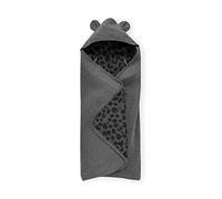 hauck Snuggle N Dream, Arrullo para Bebes, de Algodón, para Recién Nacidos, Saco Capazo Bebe, Universal para Portabebes,Compatible con Arnés de 3 y 5 Puntos, Lavable a 40°, Leo Gris