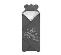 hauck Snuggle N Dream, Arrullo para Bebes, de Algodón, para Recién Nacidos, Saco Capazo Bebe, Universal para Portabebes,Compatible con Arnés de 3 y 5 Puntos, Lavable a 40°, Mickey Gris