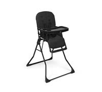 hauck Trona Bebé Plegable Ultraligera Sit N Go - Black | Trona compacta desde 6 meses hasta 15 kg, plegado rápido, funda y bandeja extraíbles y lavables