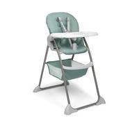 hauck Sit N Fold - Trona Plegable para Bebé y Niños desde 6 Meses hasta 15 kg | Silla de Comer Ergonómica con Arnés 5 Puntos - Respaldo y Bandeja Ajustables - Gran Cesta - Mint