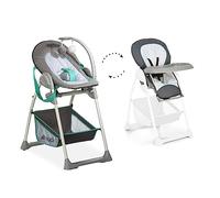 hauck Tronas de Bebe Evolutiva Sit N Relax, Trona Bebe 0 Meses con Hamaca Bebé Alta, Silla Bebe Comida Plegable, Highchair, Altura Regulable, Hearts/Grey