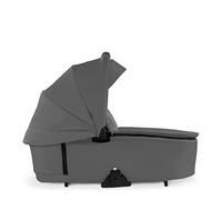 hauck Walk N Care Capazo Bebe Premium, para Recién Nacidos hasta 9 kg, Fácil Fijación al Chasis, Fácil Extracción, Ventana Panorámica XXL, Protección UV50, Plegable con una Mano, Gris Oscuro, 16542