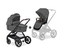hauck Walk N Care Set - Cochecito y cochecito 2 en 1 con protector de lluvia desde el nacimiento hasta 22 kg, marco con portavasos, capazo y asiento para niños, altura ajustable, compacto y plegable,