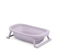 hauck Wash N Fold M, Bañera Plegable Bebé, Bañera Portátil Bebé para Recién Nacidos hasta 16 kg, Tapón Térmico, Bañerita Bebe, 80 x 48 x 25 cm, Lavanda